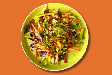 A healthy and tasty teriyaki chicken salad