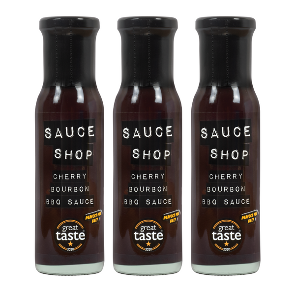 Sauce Shop Cherry Bourbon BBQ Sauce Trio